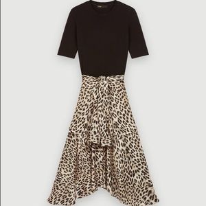 Maje dress natural leopard
